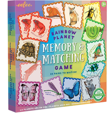 "Rainbow Planet" Memory and Matching Game