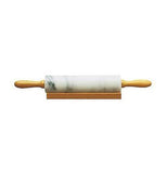 Marble Rolling Pin with Wood Base