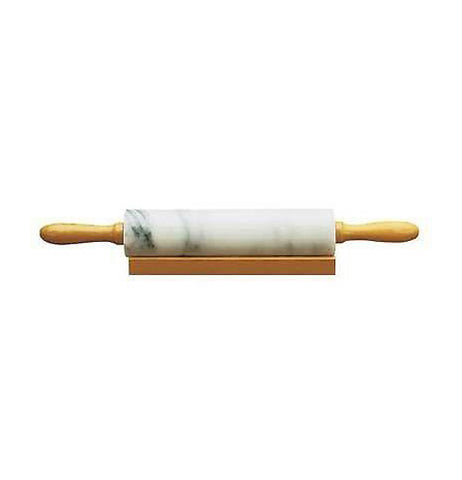 Marble Rolling Pin with Wood Base