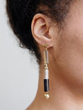Earrings, Dangle "Josephine Gold"