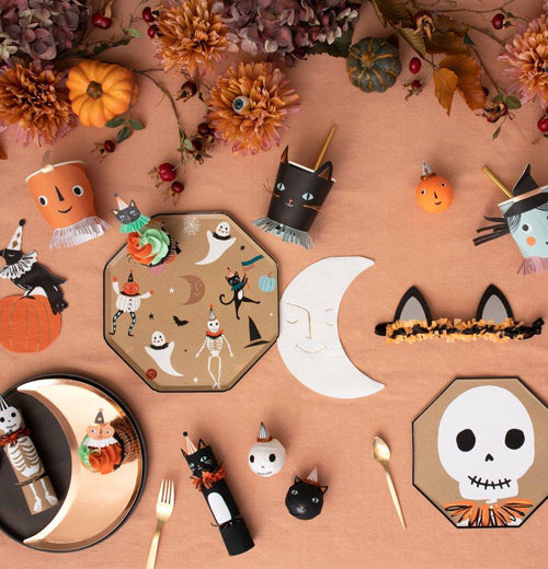 Halloween Dancing Figures Party Plates