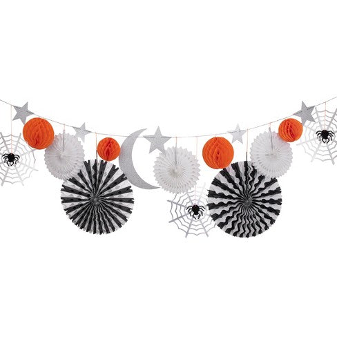 HALLOWEEN - Halloween Honeycomb Shapes Garland
