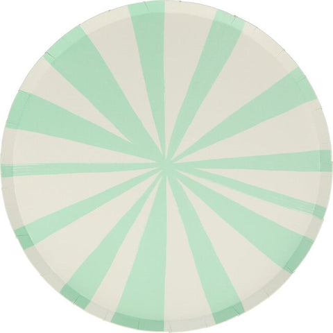 Stripe Side Paper Plate