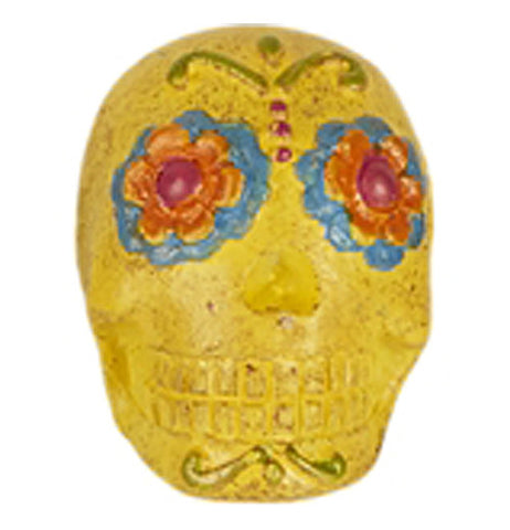 Miniture yellow sugarskull. 