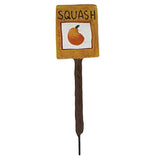 Miniture vegtable garden marker for squash. 