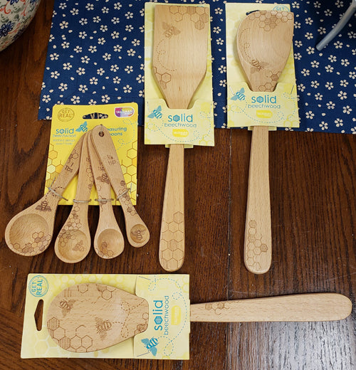 "Honey Bee" Solid Beechwood Corner Spoon
