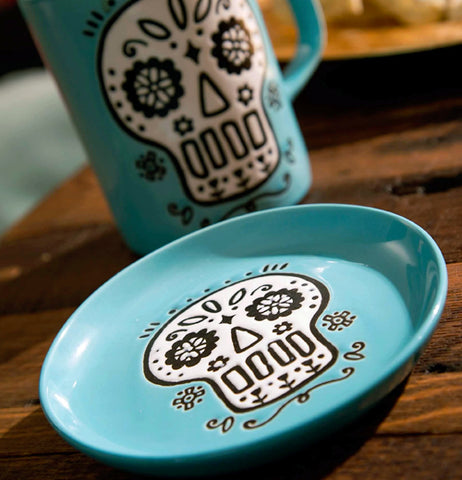 Blue Skull Cuppa Color Mug