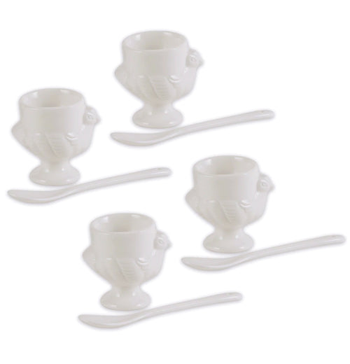Porcelain Egg Cup &amp; Spoon Set