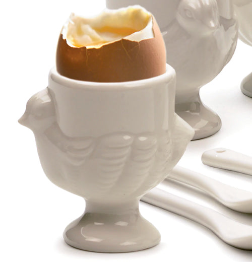 Porcelain Egg Cup &amp; Spoon Set