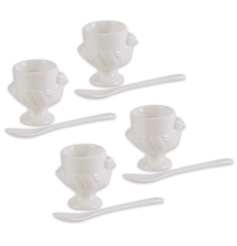 Porcelain Egg Cup & Spoon Set