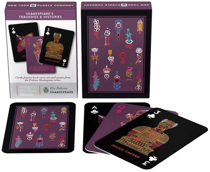"Tragedies &amp; History" Shakespeare Playing Cards