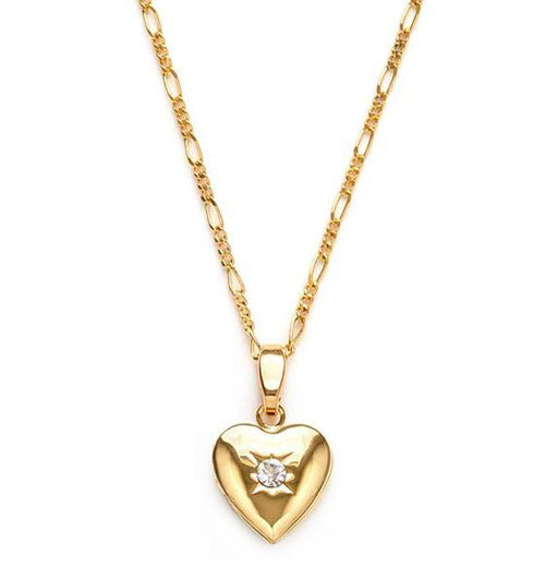 Small Heart Locket Necklace