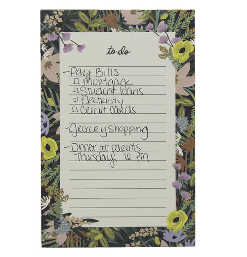 The "Havana" Notepad has the list already written down. 