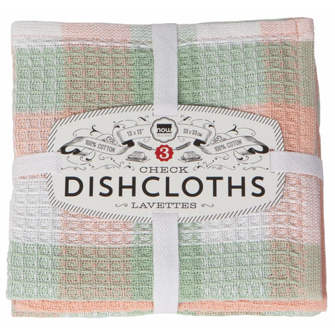 Set of 3 Check-it Dishcloths