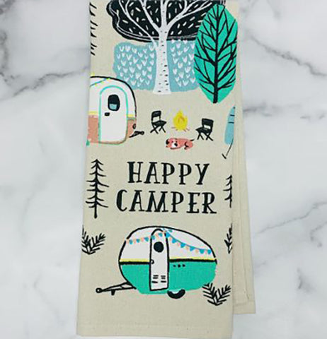Dishtowel "Happy Camper"