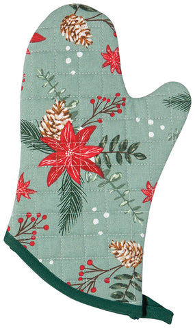 HOLIDAY Oven Mitt "Poinsettia"