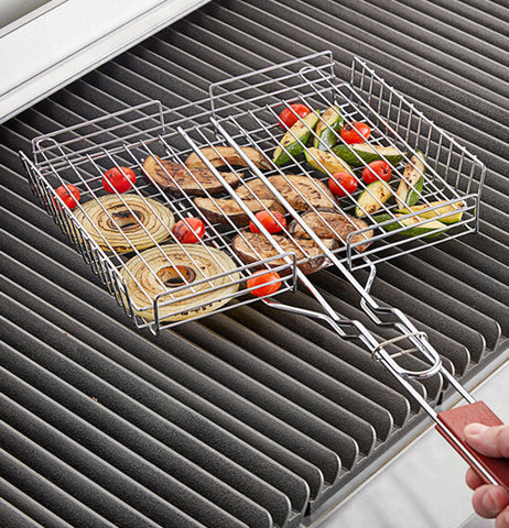 Outset Silver BBQ Grill Basket