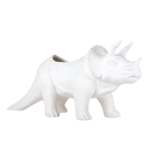Porcelain dino planter