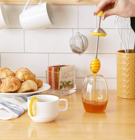 Honey Jar with Silicone Dipper