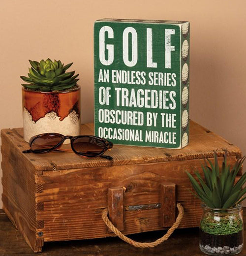 Box Sign "Golf"