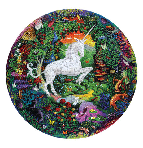 The 500 pieces of the "Unicorn Garden" puzzle is fully completed. 