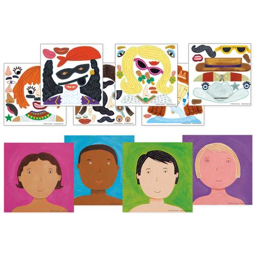 Sticker Tote "Funny Faces"
