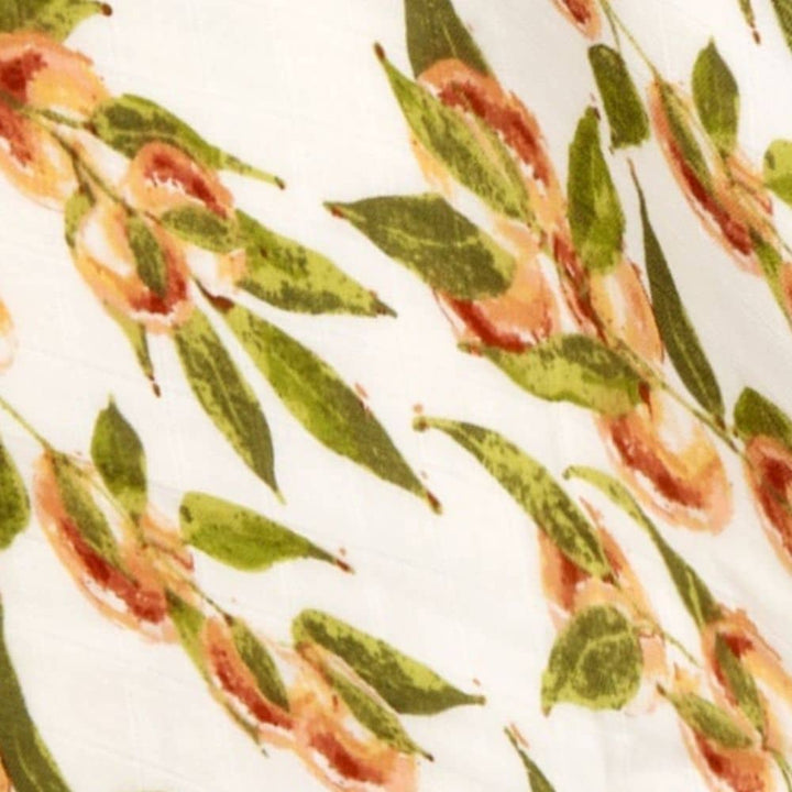 "Peaches" Bamboo Muslin Burp Cloths (Set of 2)