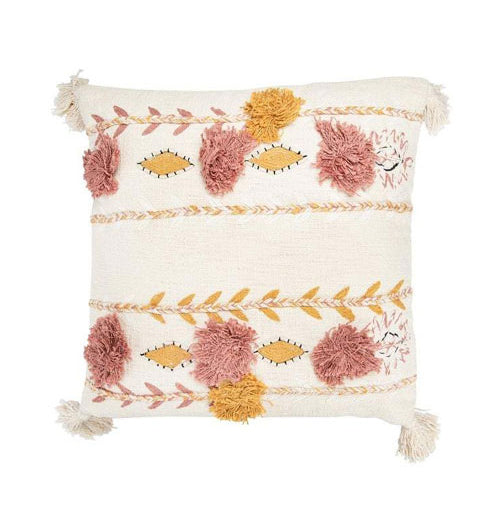 Embroidered Pillow "White"