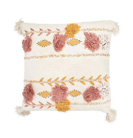 Embroidered Pillow "White"