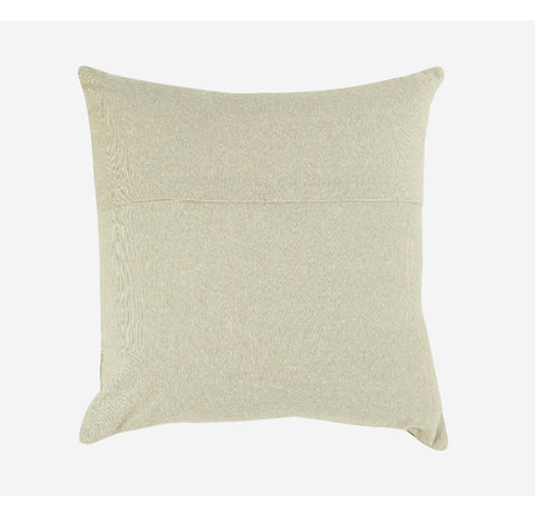 Pillow, 18" Square Cotton With Embroidery "Charcoal"