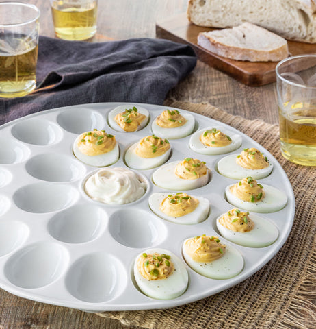 Porcelain Deviled Egg Dish