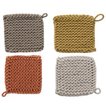 Cotton Crocheted Pot Holder