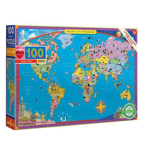 "World Map" Puzzle (100 Piece)