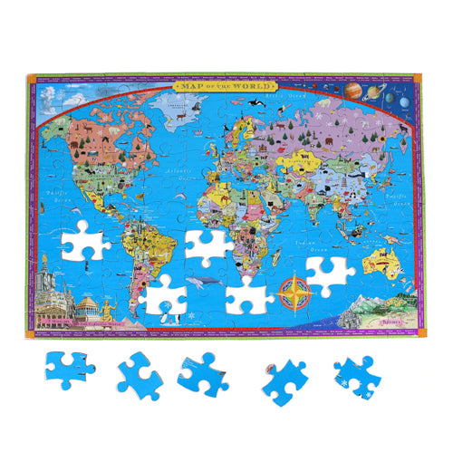 "World Map" Puzzle (100 Piece)