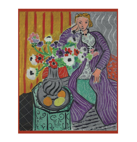 Puzzle, Henri Matisse: "Purple Robe & Anemones" - 1000 Pieces