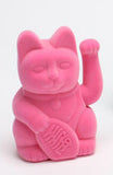 Animated Flocked Happy Cat