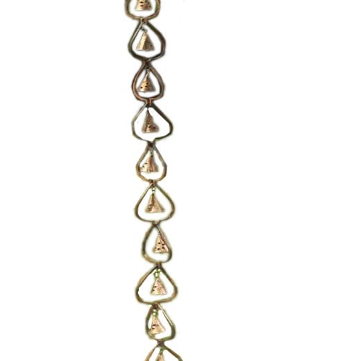 Aspen Leaf with Bell Garden Ornament