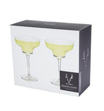 "Raye Angled Crystal" Margarita Glasses (Set of 2)