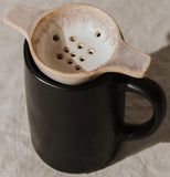 Stoneware Tea Strainer w/ Reactive Glaze
