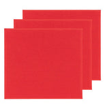 Three red bar mop tea towel with a ripple texture.