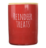 "Reindeer Treats" Canister