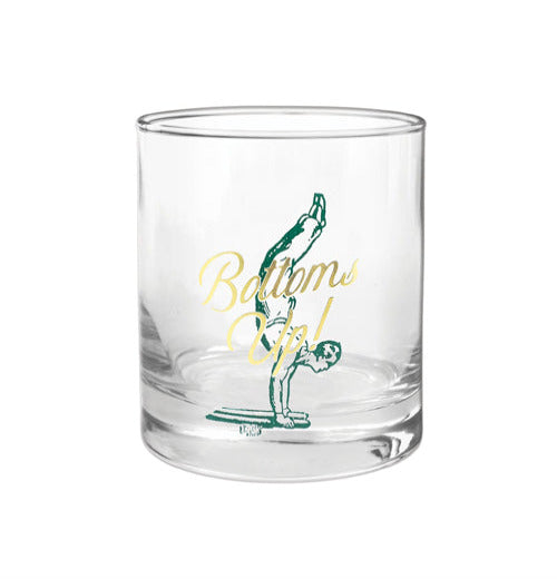 Rocks Glass "Bottoms Up"