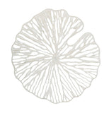 White Round Paper and Metal Decor