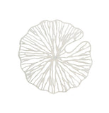 White Round Paper and Metal Decor