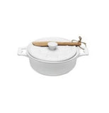 Round Stoneware Brie Baker with Spreader