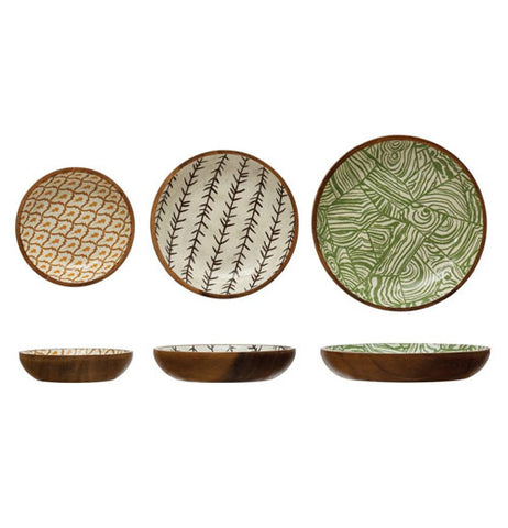 Round Wood Bowl