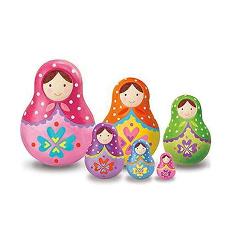 Paint Your Own Trinket Box Russian Doll Set