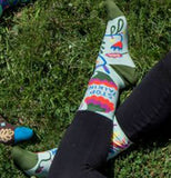 Women's Crew Socks, "Stop Talking"