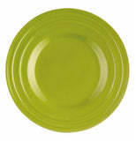This salad plate is green.