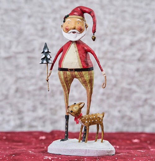 "Santa Claus With Baby Comet" Figurine